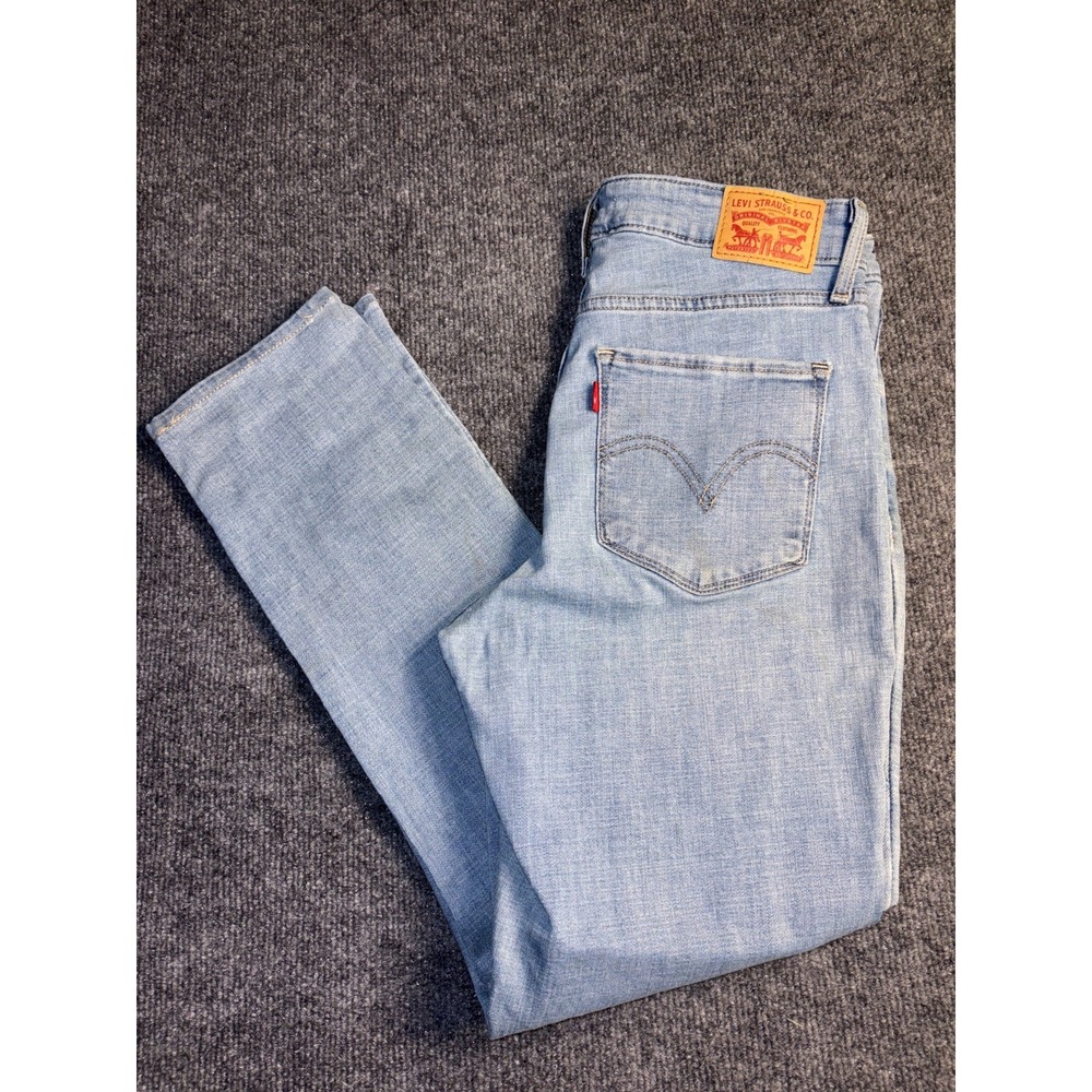 Levi's Skinny Jeans Womens 10 Blue Denim Classic‎ Fit Stretch Mid Rise Red Tab